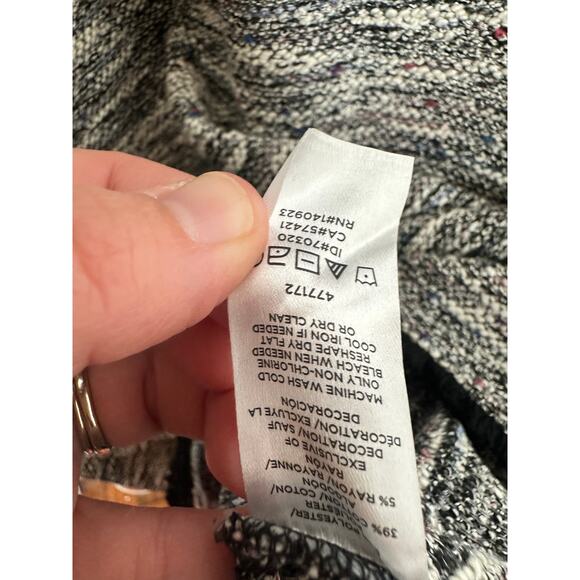 LOFT Multicolored Tweed Style Sleeveless Color Shift Crewneck Dress size XSP - Picture 9 of 9